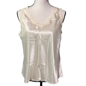Elementz Cream Satin Lace Chemise, size L #2